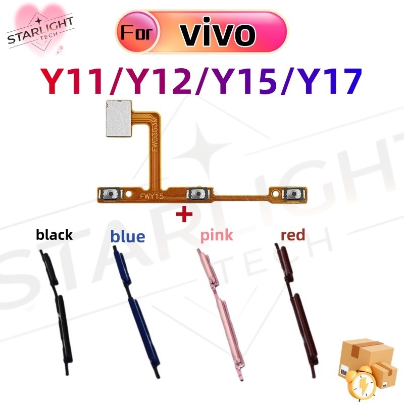 ปุ่มปรับระดับเสียงพลังงาน flex สําหรับ vivo Y11 Y12 Y15 Y17 Y3S ON OFF ปุ่มสวิตช์สายริบบิ้น