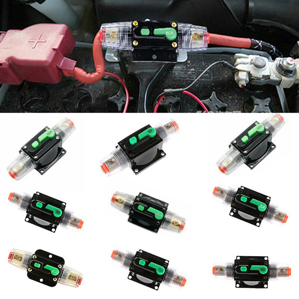 [THEBEST] 10A-100A AMP Circuit Breaker Fuse Reset 12V-48V DC Car Boat Auto New