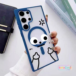 ดีไซน์ตลก ตัวการ์ตูนน่ารัก สำหรับ Samsung S26 S26U S26Plus S25Plus S25U S24U S23U S23 S22U แม่เหล็กติดหนึบ