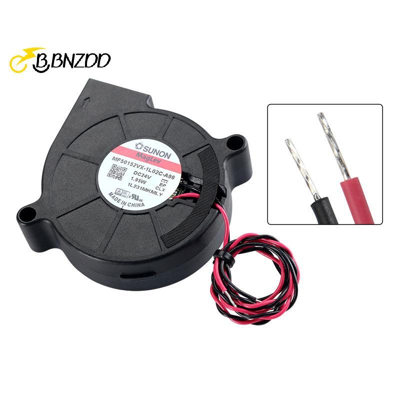 [BBNZDD] Sunon 3D เครื่องพิมพ์พัดลม 5015 24V 0.41A พัดลมแบริ่งคู่แรงเหวี่ยง DC Cooling Turbo พัดลม 5