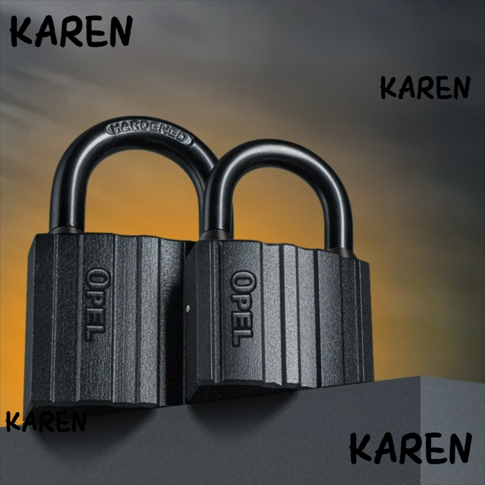 KARENGOODS กุญแจสําหรับงานหนัก, ล็อครักษาความปลอดภัยโลหะที่ปลอดภัย, ทนทานกันสนิมพร้อมปุ่มกันน้ํากันข