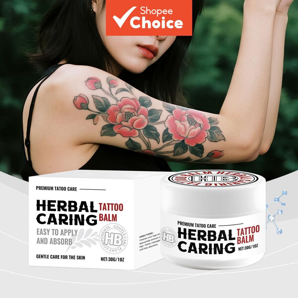ครีมให้ความชุ่มชื้นสําหรับการดูแลรอยสัก 30 กรัม – สูตรสมุนไพรเปปเปอร์มินต์และว่านหางจระเข้, ยาขี้ผึ้งบํารุงผิว, ใช้กับรอยสักใหม่ได้ | ใช้ประจําวัน