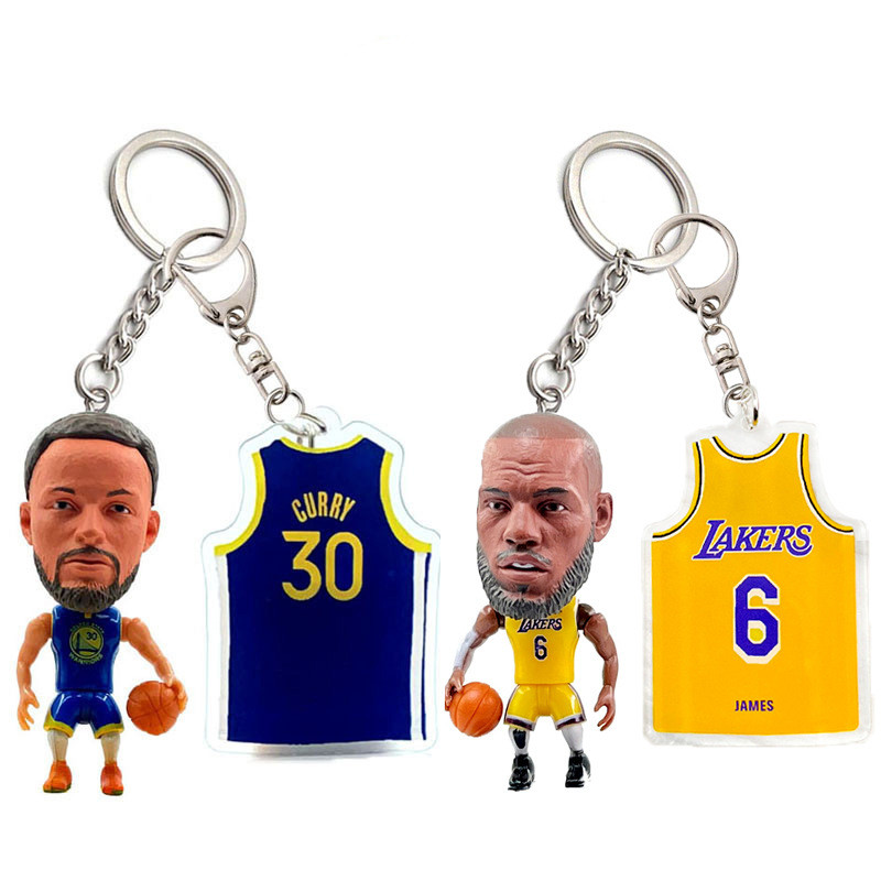 Kobe Kuri nba Basketball Jersey พวงกุญแจจี้ James Durant Wade Star พวงกุญแจตุ๊กตา [Syf]