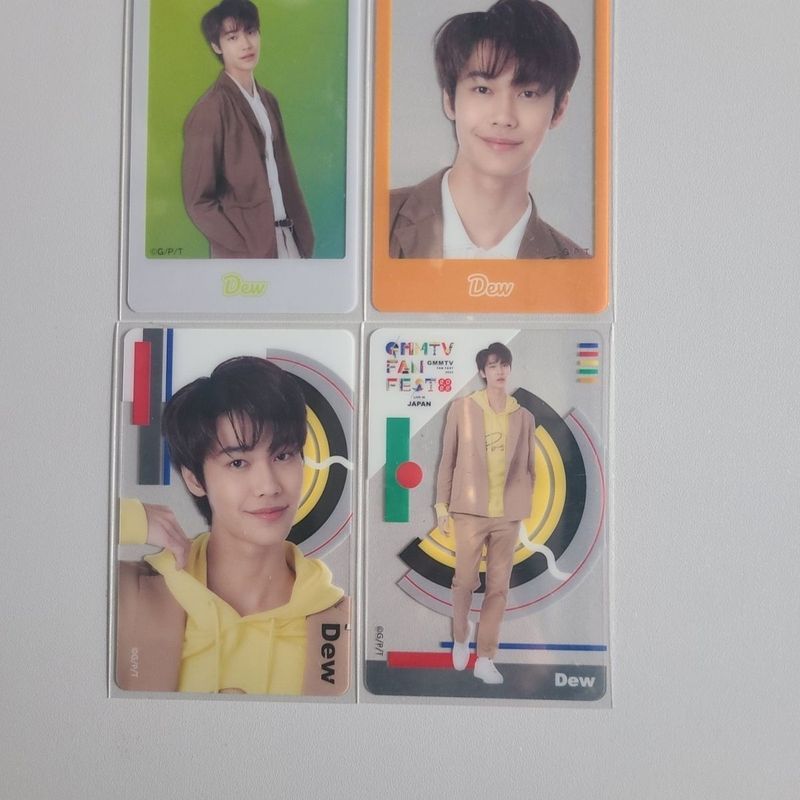 GMM Day Tour 1.0 Photocard Through Card Dew 4 แผ่น Dew Wenyulong F4 Thai Version Meteor Garden Offic