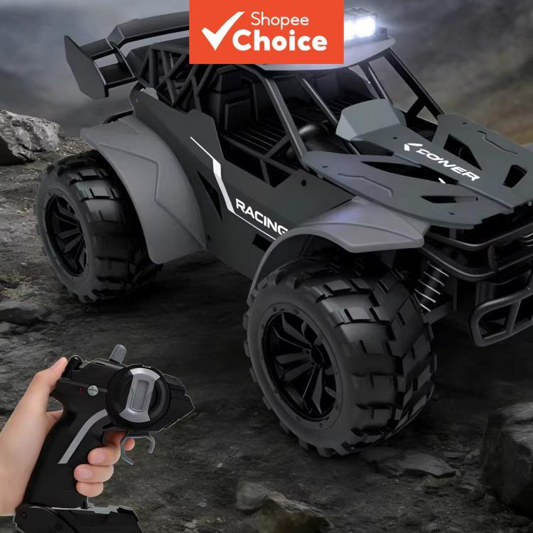 Mainan รถ RC 2.4GHz Off Road Crawler Rock ล้อไดรฟ์ความเร็วสูงรีโมทคอนโทรลรถของเล่นสําหรับชายกลางแจ้งผจญภัยของขวัญ