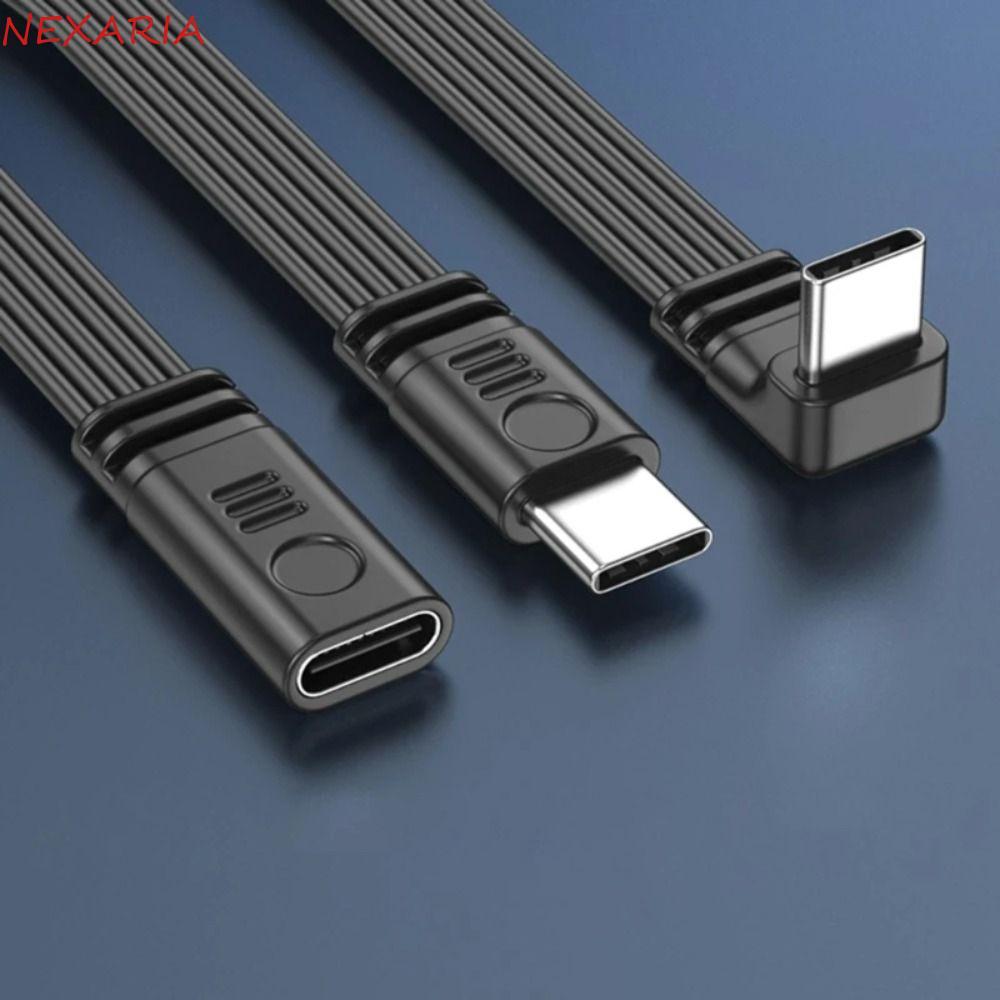 ถัดไป‌ สายข้อมูลแบบขยาย Type C, สายต่อ USB C ถึง Type C 90 องศา, รองรับสายอ่อนวิดีโอ 4k 480Mbps