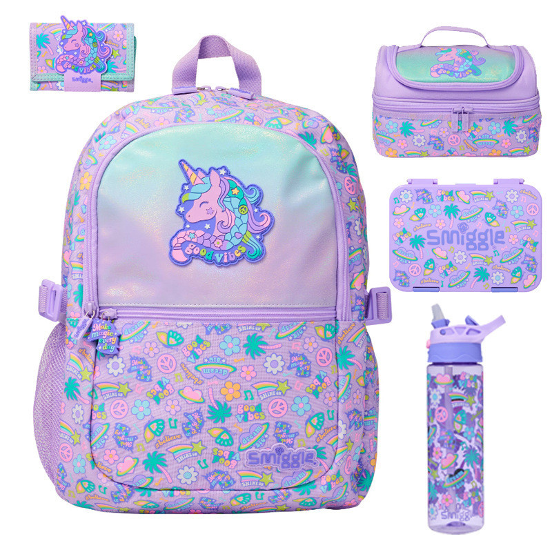 Meal Bag Backpack School Bag Children Water Cup smiggle Coconut Tree Primary School Students Pen Bac