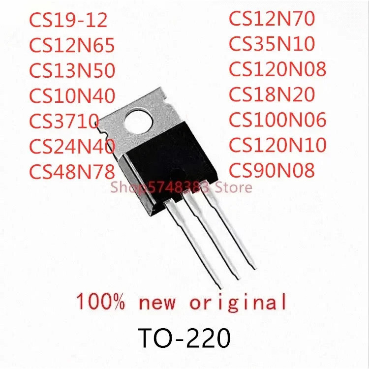 5PCS CS19-12 CS12N65 CS13N50 CS10N40 CS3710 CS24N40 CS48N78 CS12N70 CS35N10 CS120N08 CS18N20 CS100N0