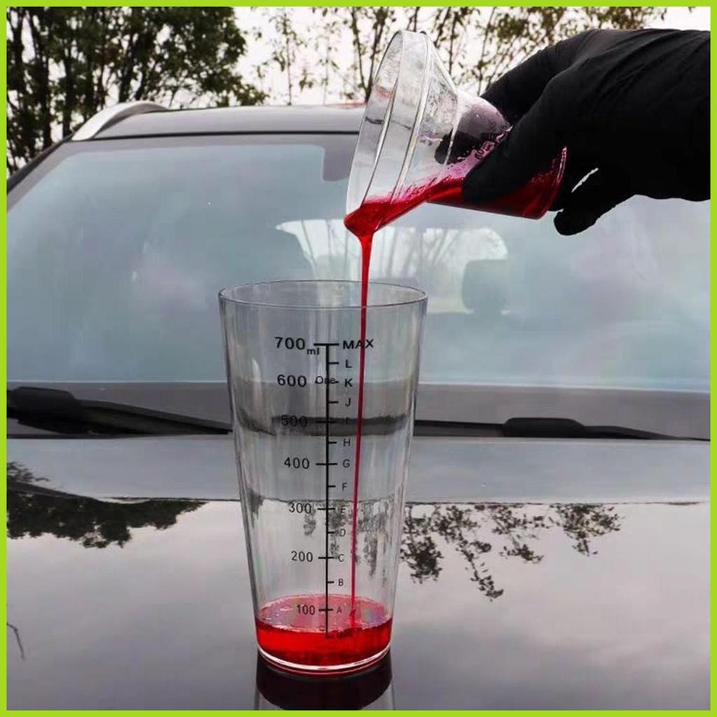 เหยือกวัด 700ML Blending Pourer ถ้วยตวงสําหรับล้างรถ Liquid สําหรับล้างรถทําความสะอาดบ้านห้องครัว ri