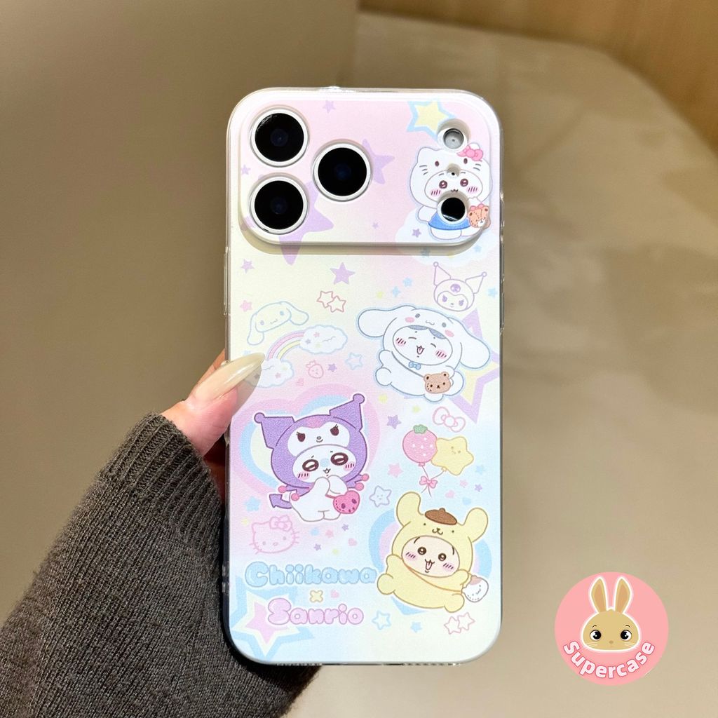 SANRIO น่ารักKuromi Kittyเคสโทรศัพท์สําหรับRealme 5 5i 5s 3 Q5 Q3 Q2 Pro Q5i Q3i 5G Q2i Q P3X P3 Pro