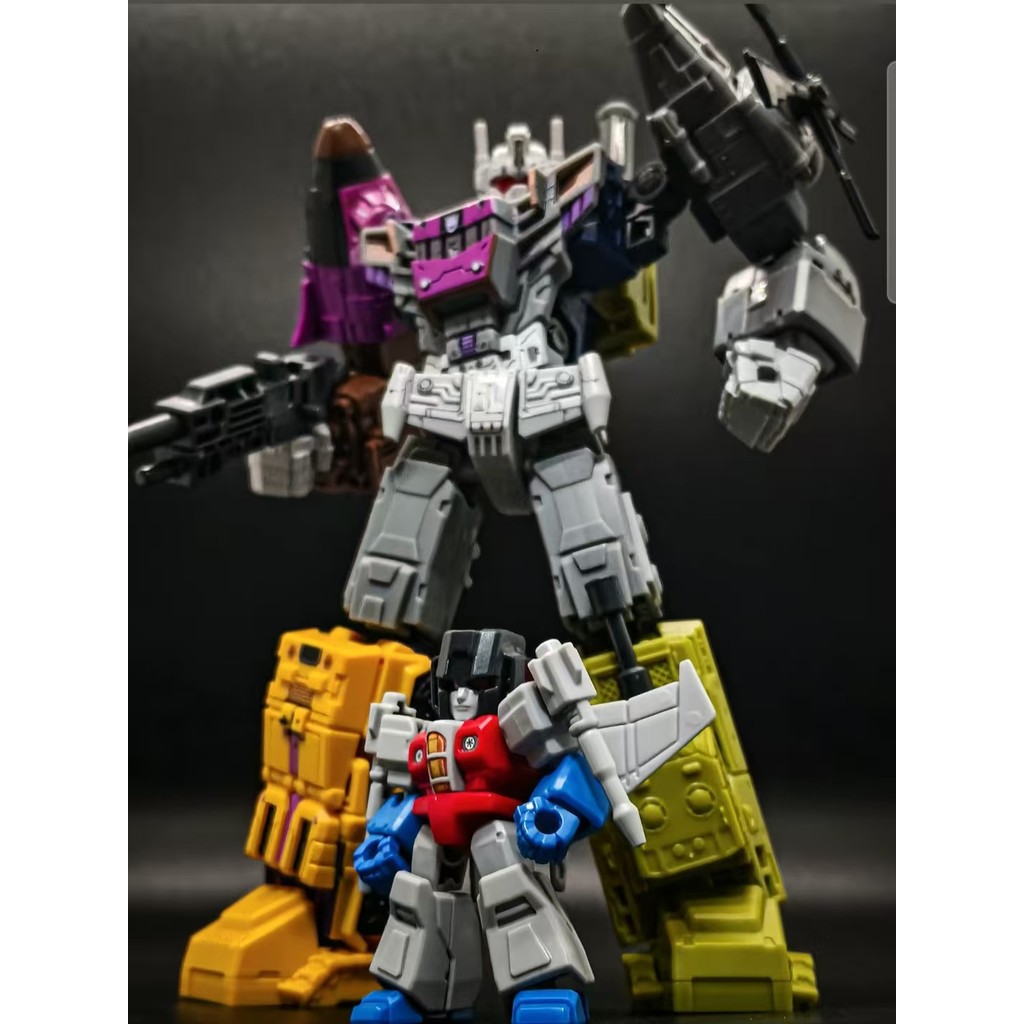 S (สินค้าใหม่) Pluco Star Edition Hybrid Leopard Transformers Group Alloy Gang Building Block ครบชุด