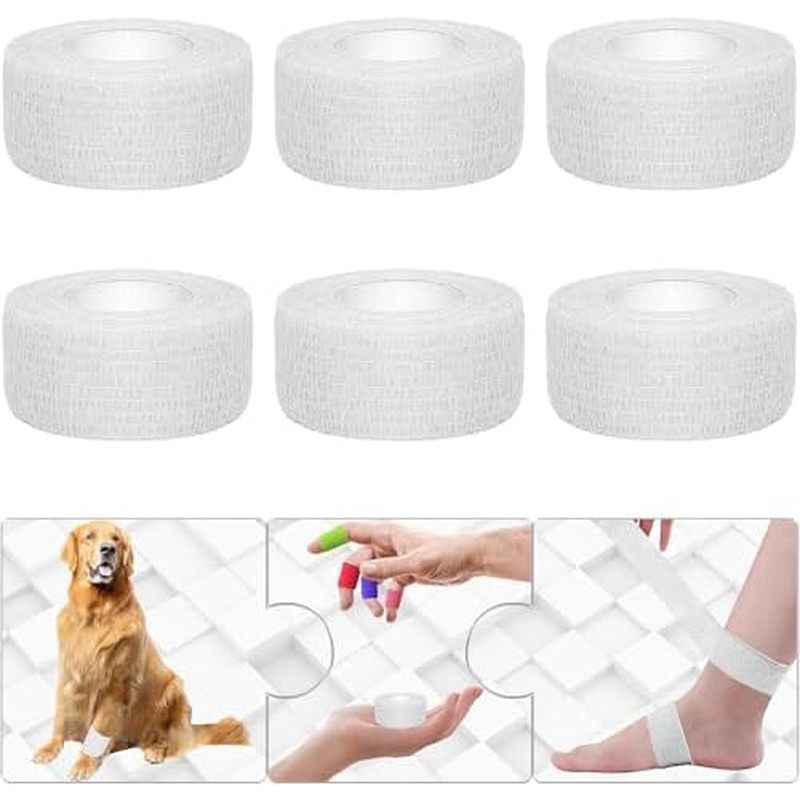 ap Breathable Cohesive Bandage Elastic Tape for Pets, Athletic, Sports, Wrist, Knee, Ankle(5 Yards P