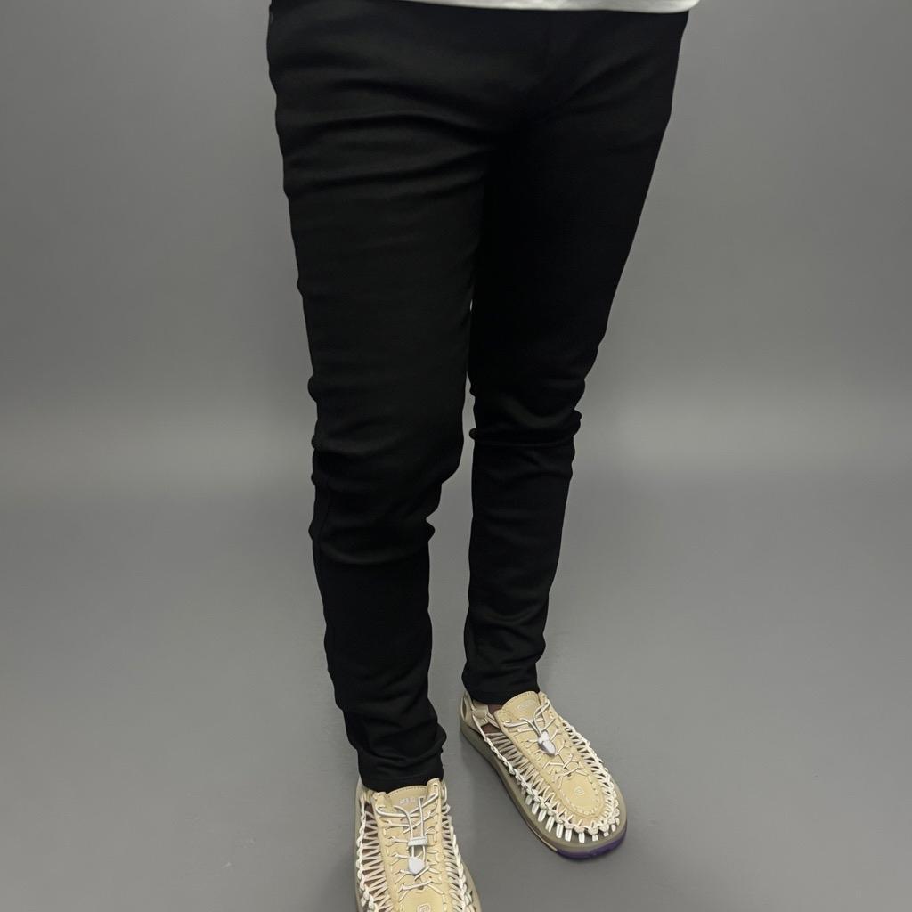 Pdรุ่นn903เดฟยืดสีดำล้วนผ้ายืดเยอะเป้ากระดุม Man Clothing