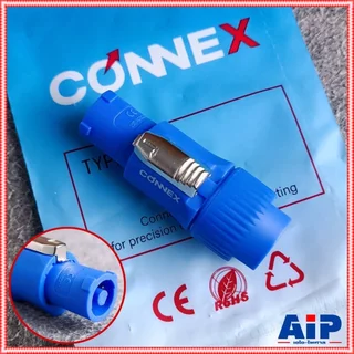 1ตัว เพาเวอร์ครอน CONNEX PM-03 POWER CON สีฟ้า ACตัวผู้ ปลั๊กไฟตัวผู้ ปลั๊กตัวผู้ AC POWER PLUG A-type (power in) cab...