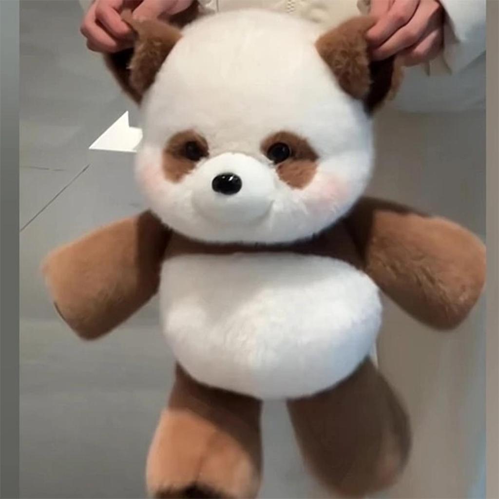 Kawaii Panda ตุ๊กตาสัตว์ตุ๊กตาหมอน Panda อารมณ์สนับสนุน Run ตุ๊กตาของเล่นยัดไส้ปุยยัดไส้ Raccoon sar