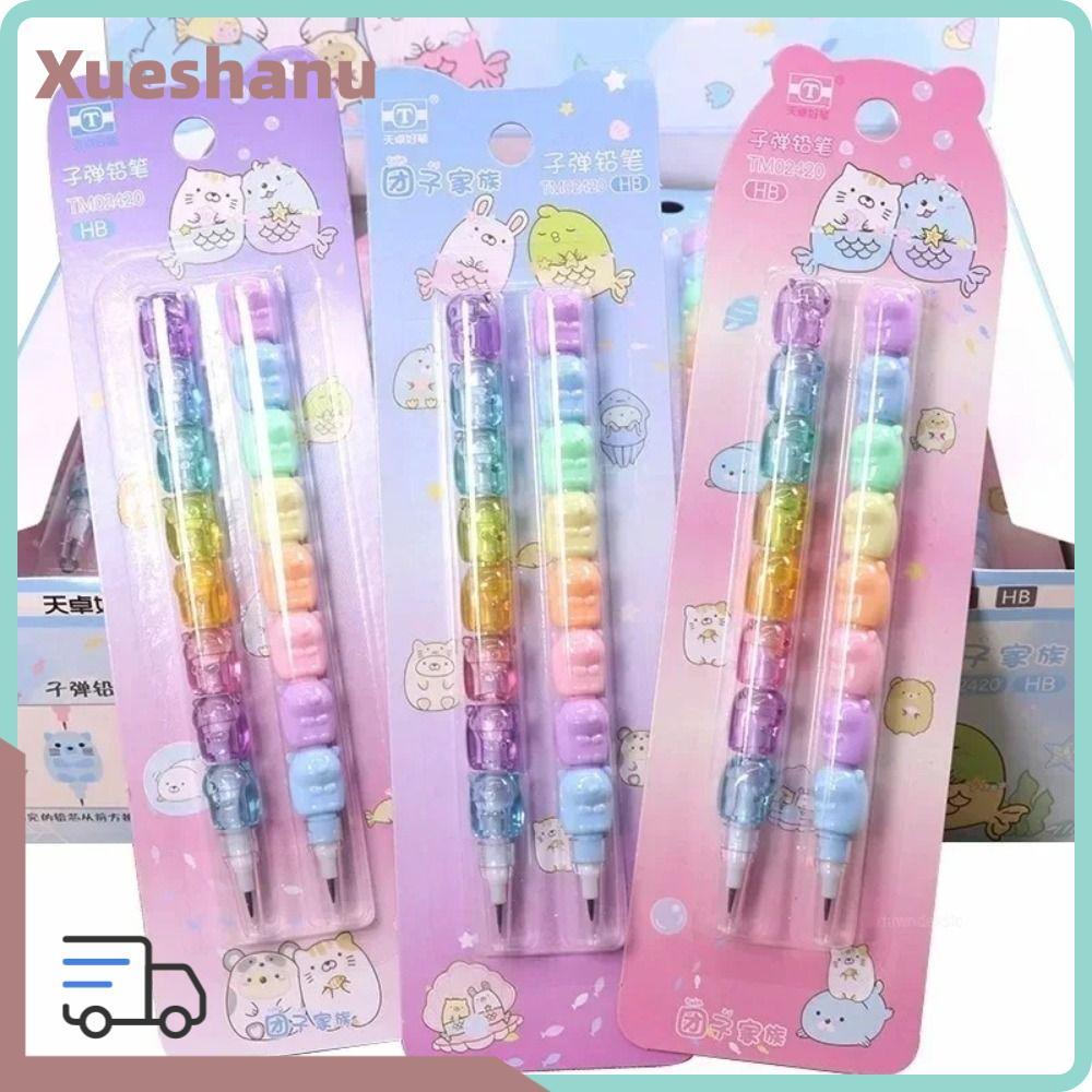 XUESEEE ดินสอไม่เหลา ของขวัญ HB ดินสอกดตะกั่ว การ์ตูนสัตว์เขียนเครื่องเขียน