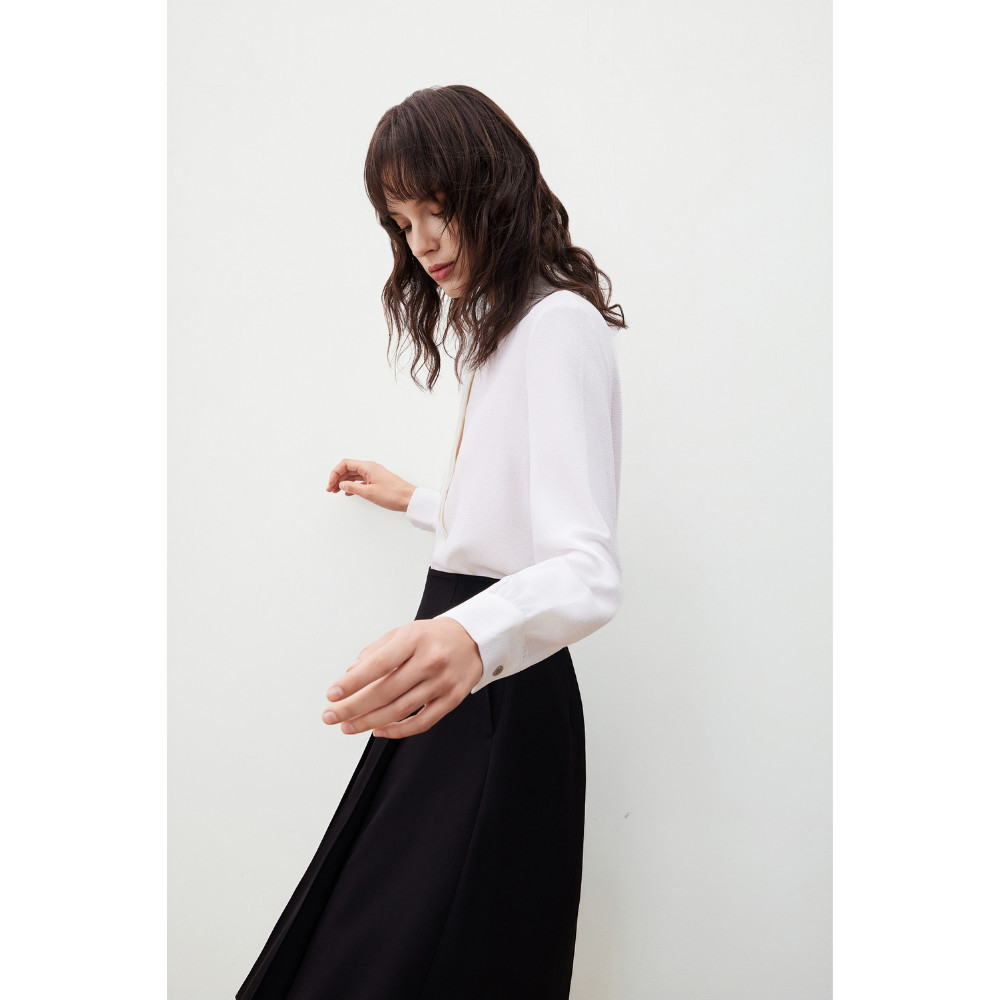 G2000 เสื้อเบลาส์สำหรับผู้หญิง ทรง Regular Fit รุ่น 5624110101 WHITE ราคา ถูกที่สุด ดีลบีเคเค แกลเลอรีภาพที่ 7