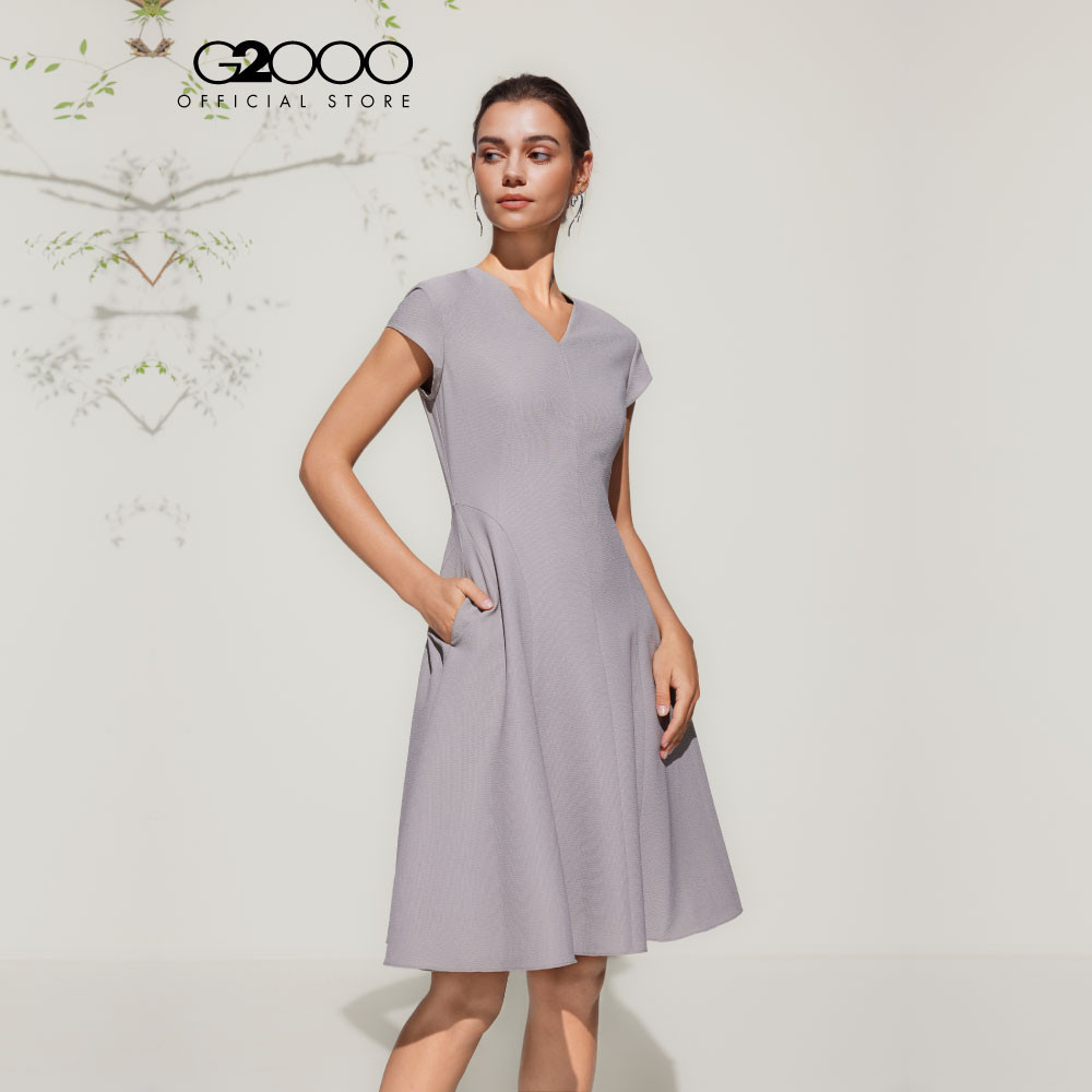 G2000 เดรสสำหรับผู้หญิง Fit & Flare Shape รุ่น 5123115662 GREY