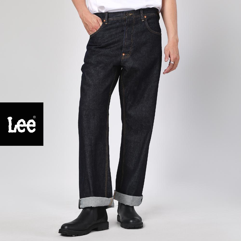 LEE กางเกงยีนส์ (ริมน้ำเงิน)ผู้ชาย คอลเลคชั่น 101 เอวสูง ทรงกระบอก ทรง Retro Straight รุ่น LE S226MRETN24 สียีนส์เข้ม