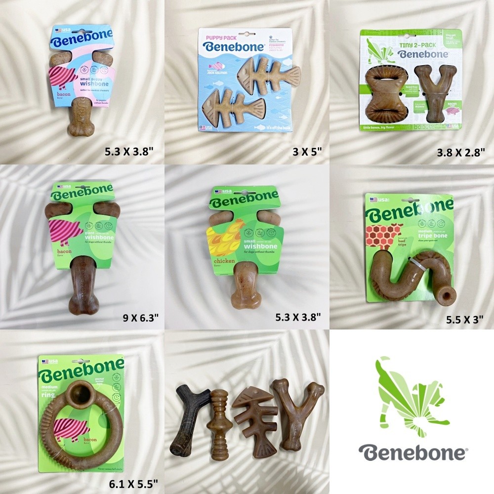 [Benebone®] Dog Chew Toys Durable, Long-Lasting ของเคี้ยวเล่นสำหรับสุนัข กระดูกขัดฟัน ของเล่นหมา