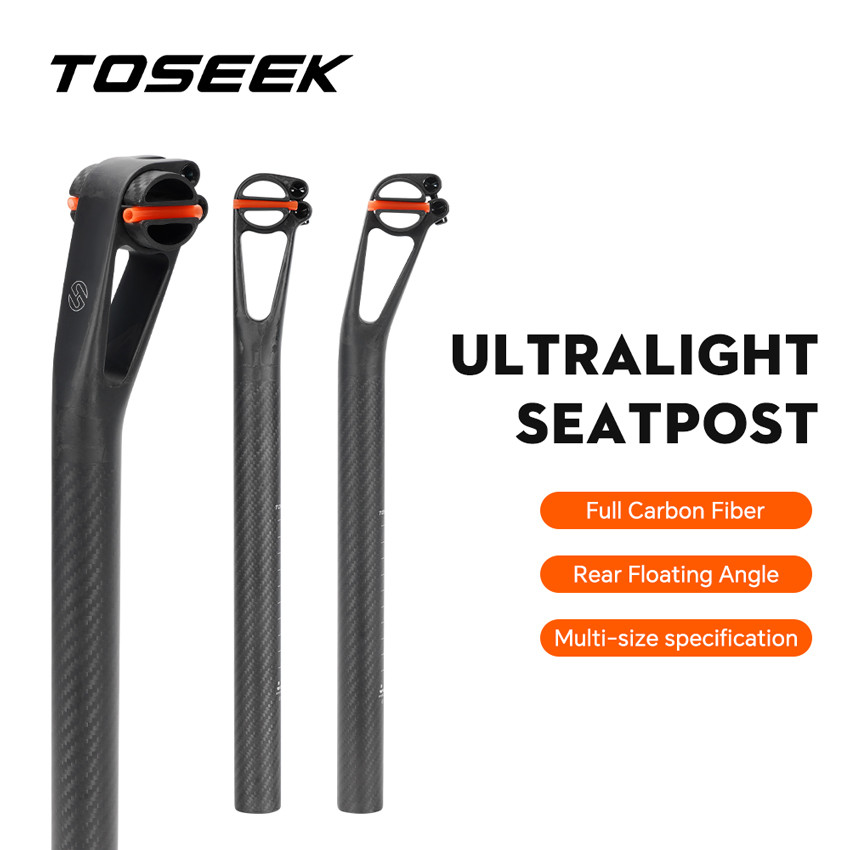 TOSEEK C90 จักรยาน SeatPost Mountain/Road Bike Seat Tube Setback 5/25 มม.27.2/30.9/31.6 มม.T800 คาร์
