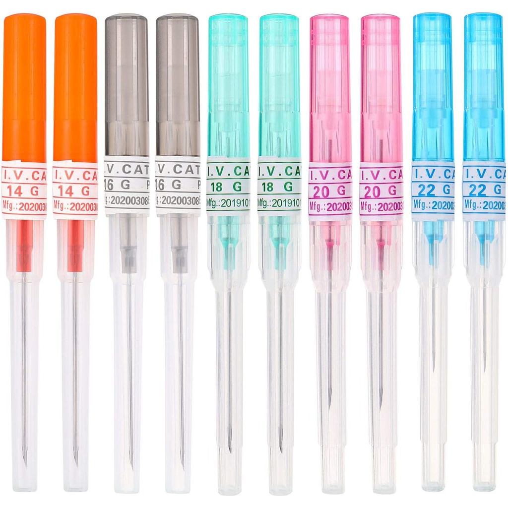 JinYan เจาะเข็ม 10 ชิ้น IV Catheter เข็มชุดเจาะสําหรับ IV เริ่มต้นชุด, หูจมูกเจาะเข็ม Supply