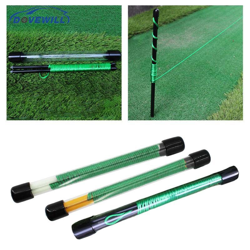 [Dovewill] Golf Swing Aid ไฟเบอร์กลาสการจัดตําแหน่ง String การมองเห็นสูงสําหรับพื้นฝึกซ้อมกอล์ฟในร่ม