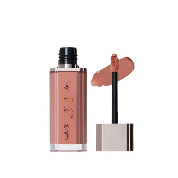 สินค้าใหม่ Anast/asia Mu/Si Lip Mud Lip Glaze CRUSH Apricot Pink PEACHYNUDE Nude Peach WTBC