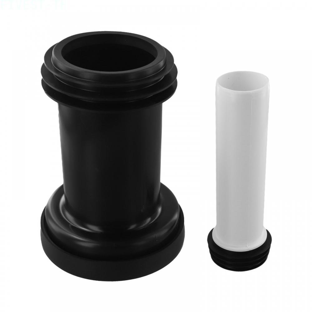 ⭐FIVESTARS⭐Thickened PVC Toilet Connecting Pipes for Enhanced Drainage Performance 2 Pack