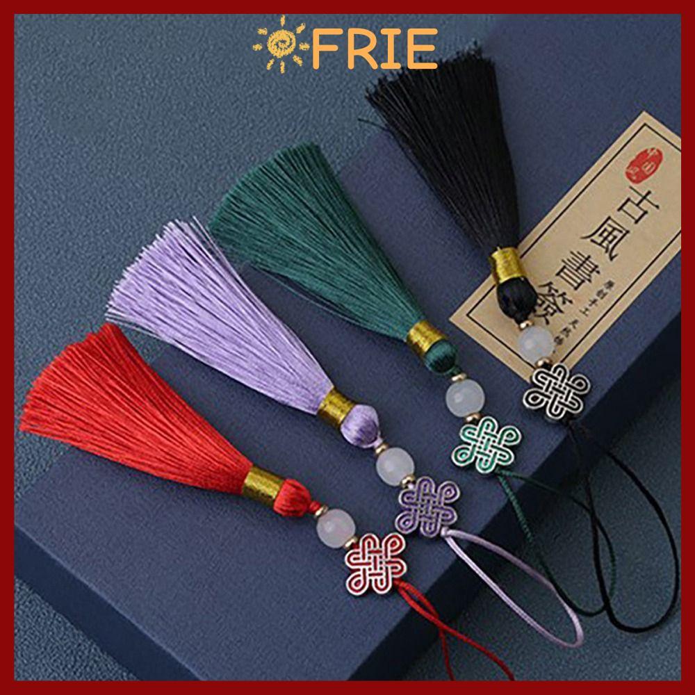 จัดส่งจากประเทศไทย จี้โทรศัพท์พู่FRIE สไตล์จีนหัตถกรรมจีนปมพู่จี้,แฟชั่นแขวนตกแต่งเสื้อผ้าที่มีสีสันจี้กระเป๋าอุปกรณ์เสริม