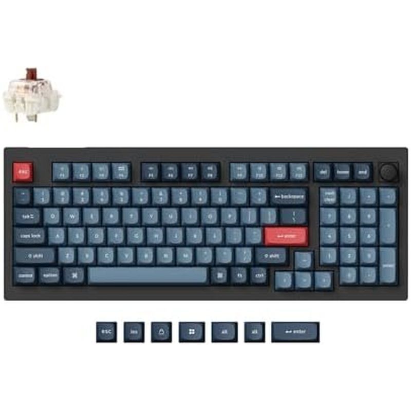 Keychron V5 Max Custom Wireless Mechanical Gaming Keyboard with Number Pad, 96% Layout QMK/VIA 2.4 G