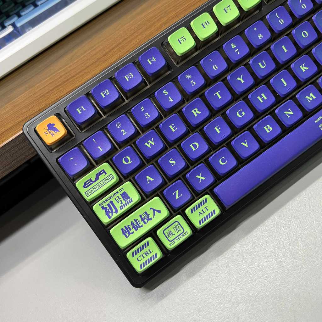 เครื่องแรก Four-Sided Transparent Keycap PBT Sublimation Side Transparent wooting60 ak68 Rainy75 Nig