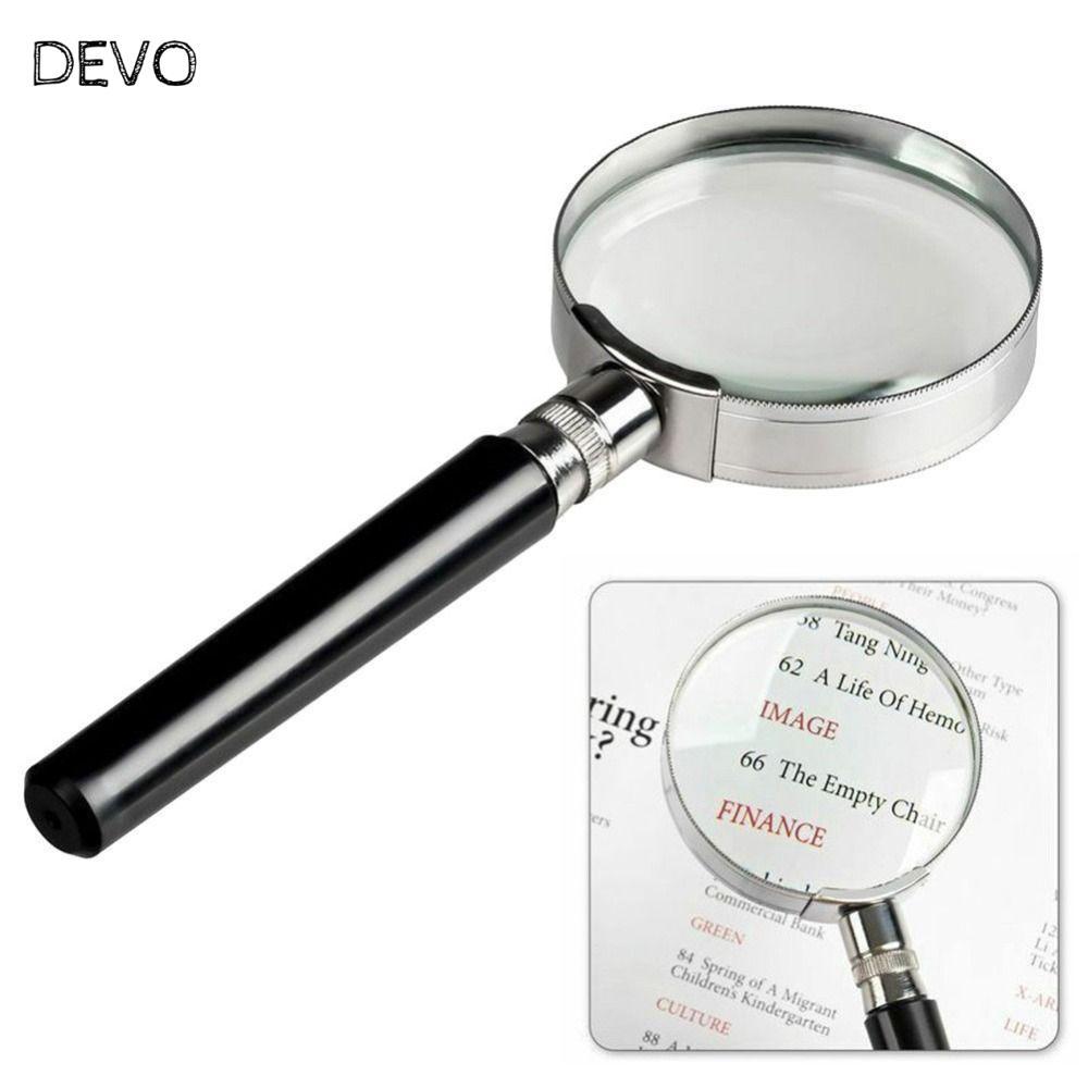 แว่นขยายอ่านหนังสือ DEVO, แว่นขยายมือถือ 5X HD, กระจกออปติคอลระดับมืออาชีพแบบพกพาการสํารวจวิทยาศาสตร