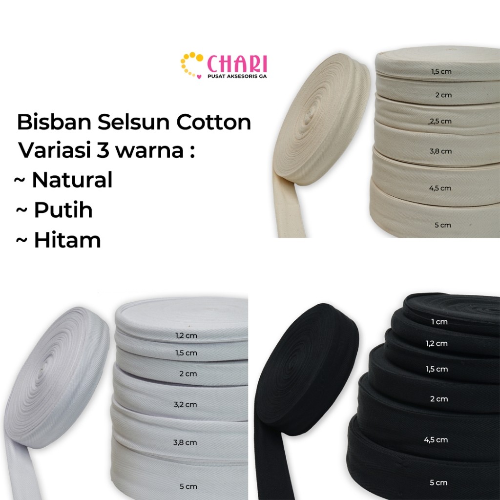 KATUN Charisma Cotton Selsun Bisban - Plain Bisban/ Cotton Selsun Tali/ ราคาต่อหลา (90ซม.)