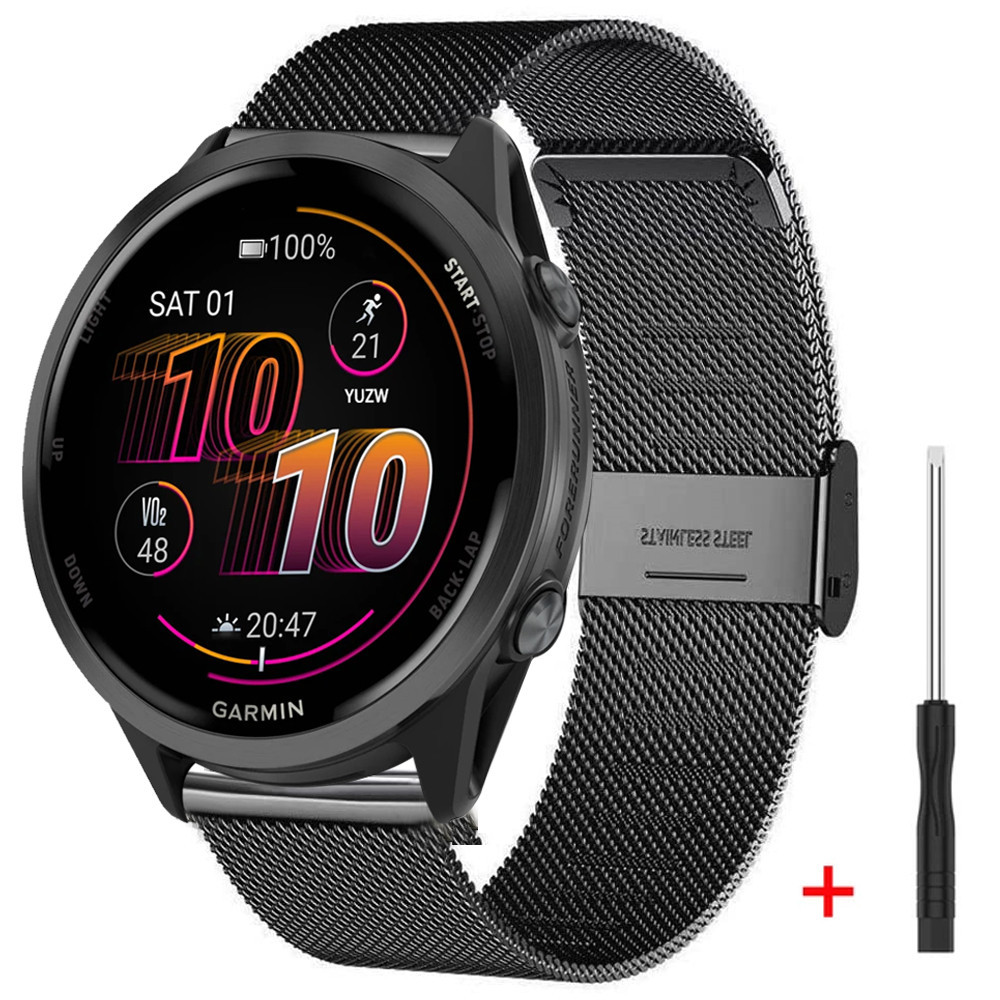22mm 20mm Metal Strap For Garmin Forerunner 570 47mm 42mm Smartwatch Band For Garmin Venu 3 2 Sq2 Vivoactive 6 5 Correa