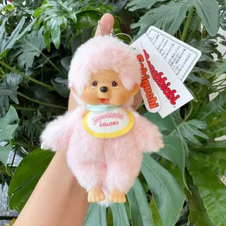 Monchchi ตุ๊กตาหน้าไวนิลของเล่นตุ๊กตากระเป๋านักเรียนจี้อินเทรนด์เล่นตุ๊กตาของขวัญ