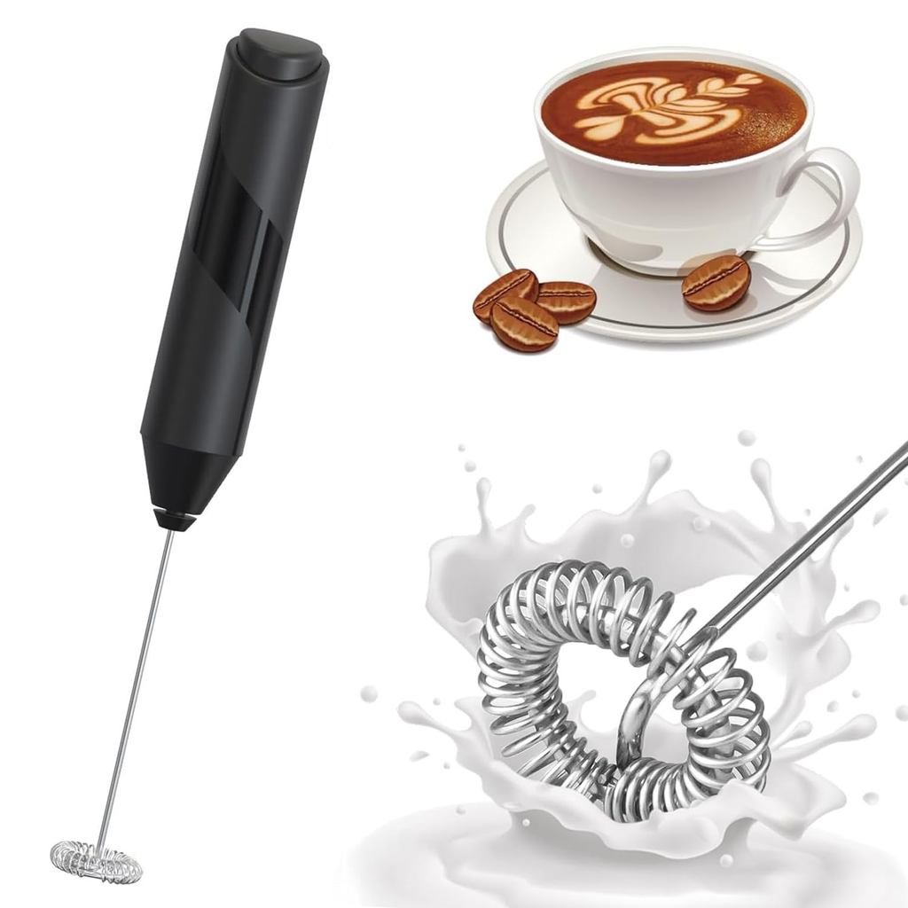 LIKENNY Battery-Powered Milk Frother Handheld Mini Electric Mixer Ultra-Lightweight Silent Drink Mix