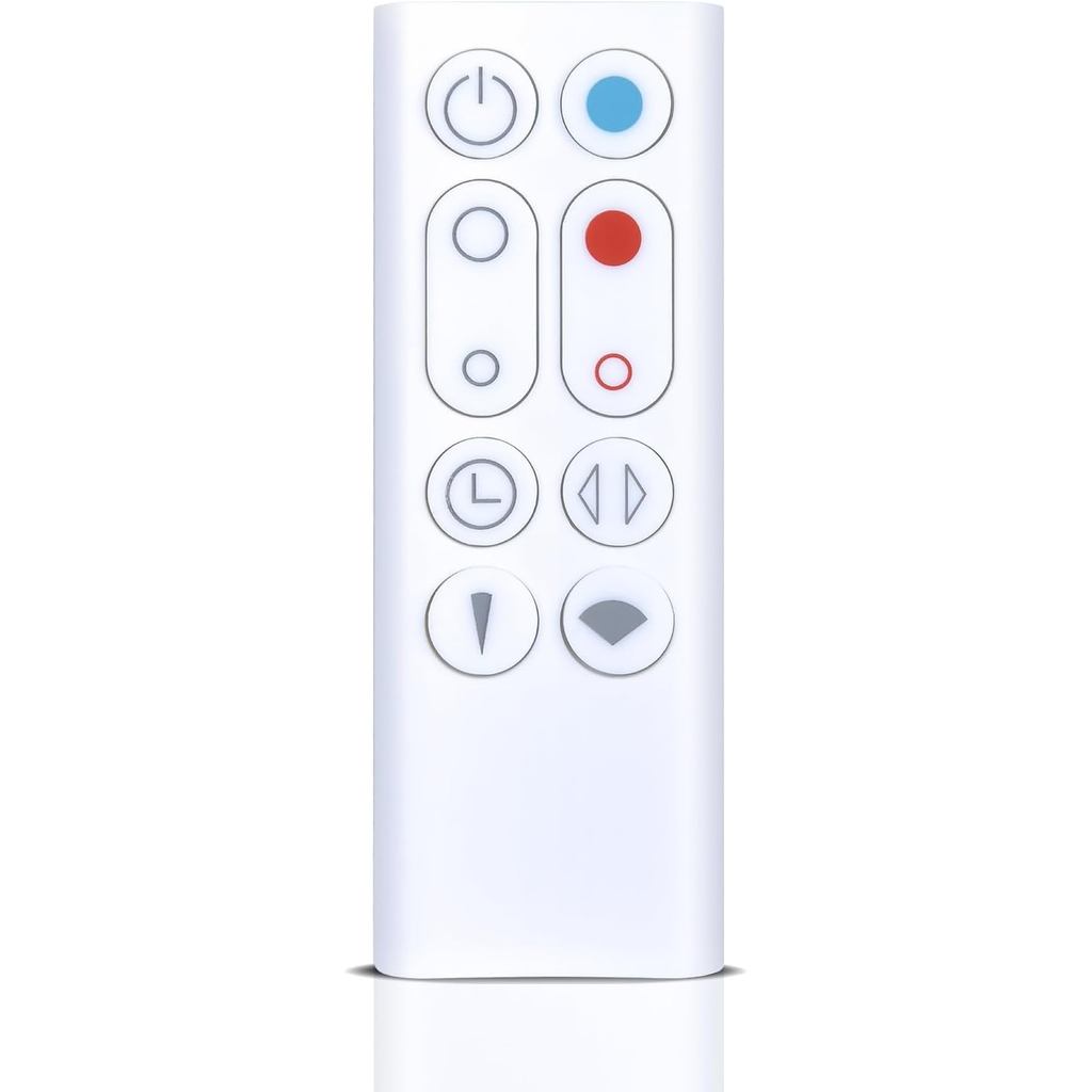 PZL สําหรับ Dyson AM09 Hot + Cool Tower พัดลมเครื่องทําความร้อนรีโมทคอนโทรล - ไม่มีแบตเตอรี่, สีขาว
