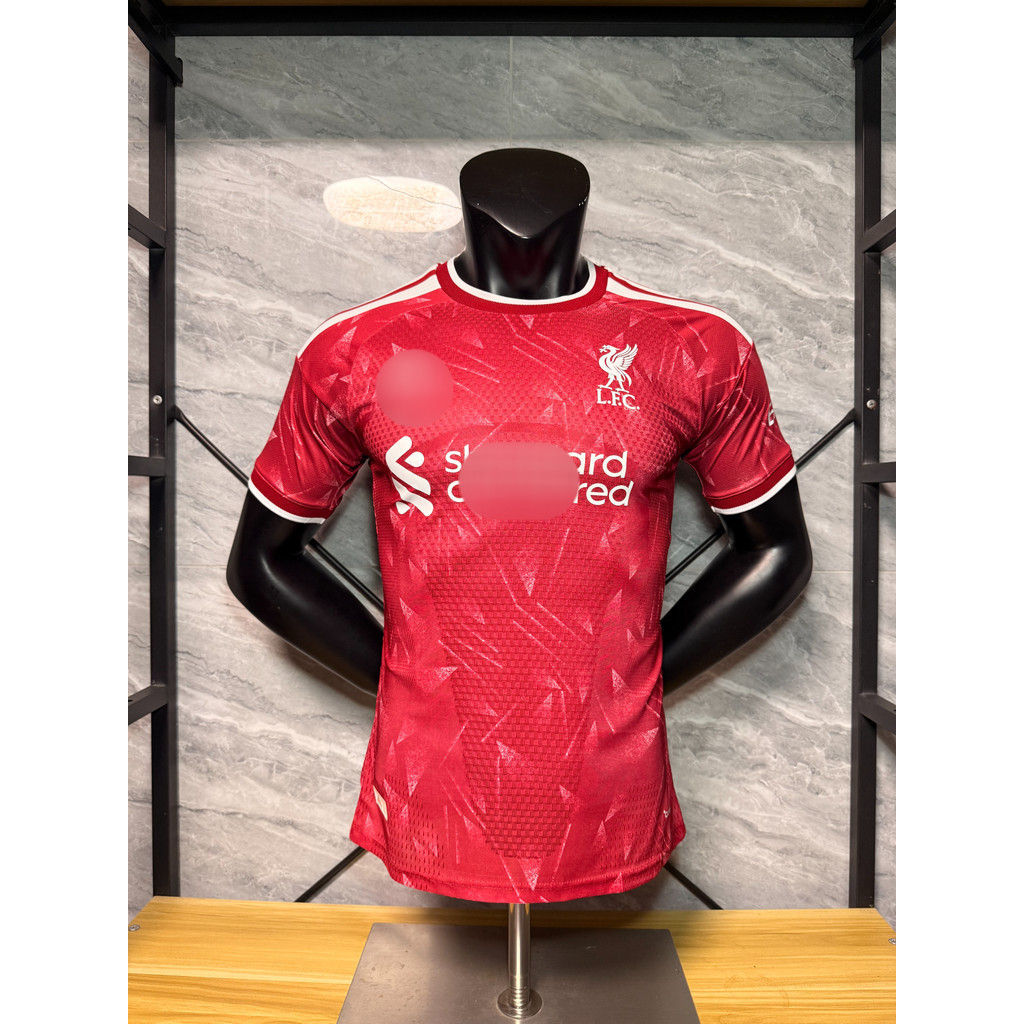 เสื้อกีฬาลิเวอร์พูลเหย้า 2026-2027 Player Edition สำหรับฟุตบอลโลก พร้อมระบบปรับแต่งเจอร์ซีย์ UCL EPL
