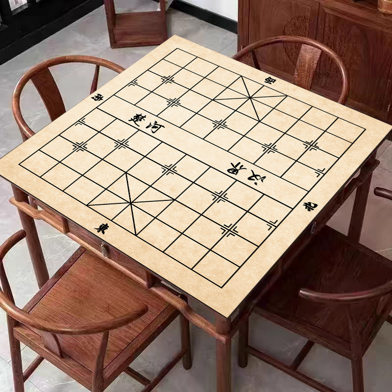 ผ้าปูโต๊ะหมากรุกจีน Hand Rubbed Mahjong Table Mat หนา Anti-slip Household Mute Table Mat ผ้าห่มตาราง