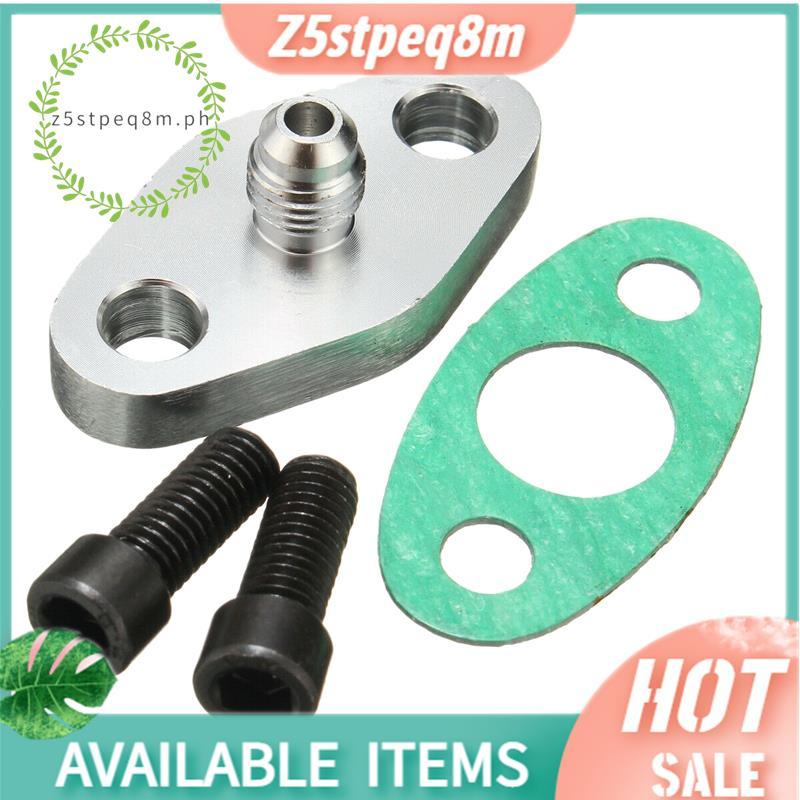 Turbo Oil Feed Line Inlet Flange ปะเก็น 4AN 4 อะแดปเตอร์สําหรับ T3 T4 T04E GT40R GT42 GT42R GT42RS