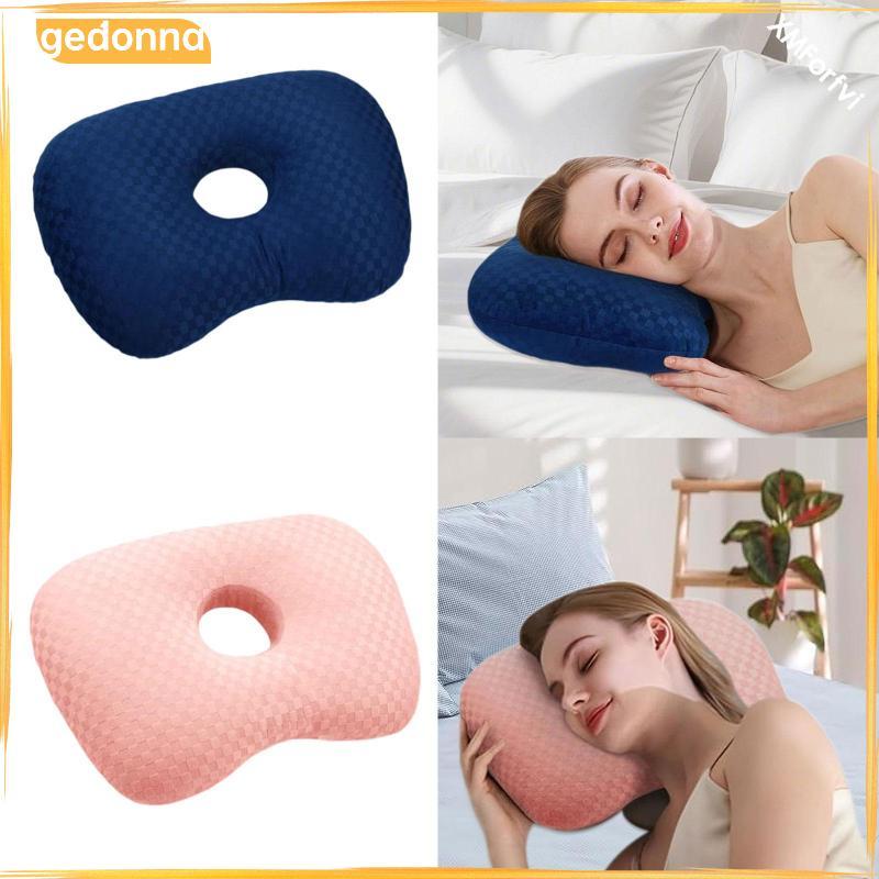 [gedonna] หมอนสักหลาดหูระบายอากาศด้านข้าง Sleeper Guard Protector หมอนนุ่มสี่เหลี่ยมสําหรับการเดินทา