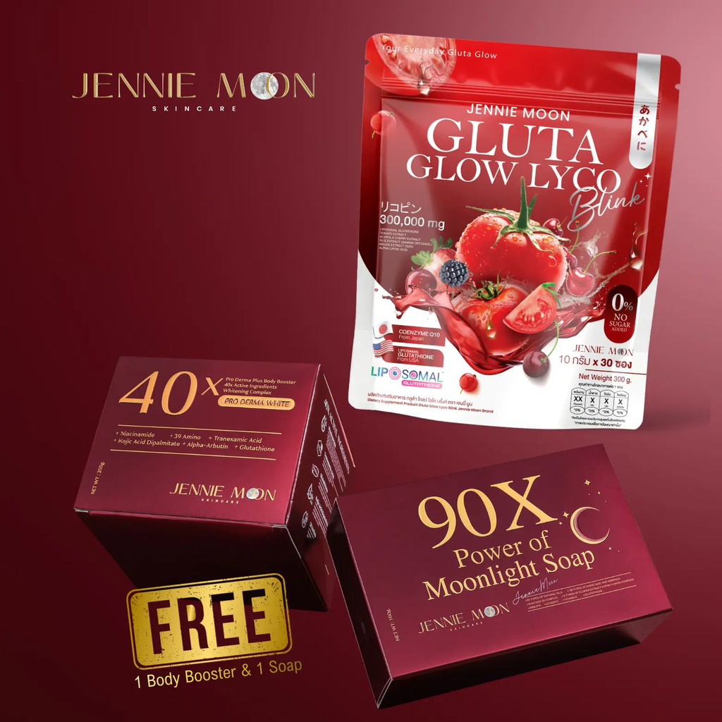jm 1 JENNIE MOON Gluta Glow FREE Booster & Soap