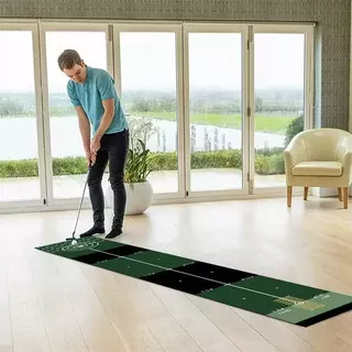 Greateffort 200*50cm golf putting mat พรมพัตต์กอล์ฟ ซ้อมพัตต์กอล์ฟ training พรมซ้อมพัตต์ 2เมตร Golf Putting Trainer Mat