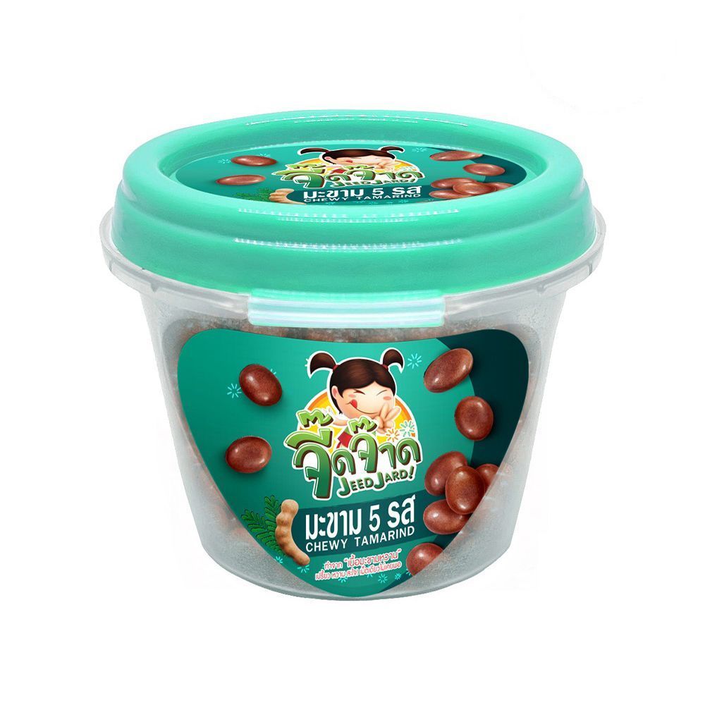 [สินค้าส่งด่วน] จี๊ดจ๊าดมะขาม5รส 80 กรัม JEEDJARD CHEWY CANDY TAMARIND 80 G.