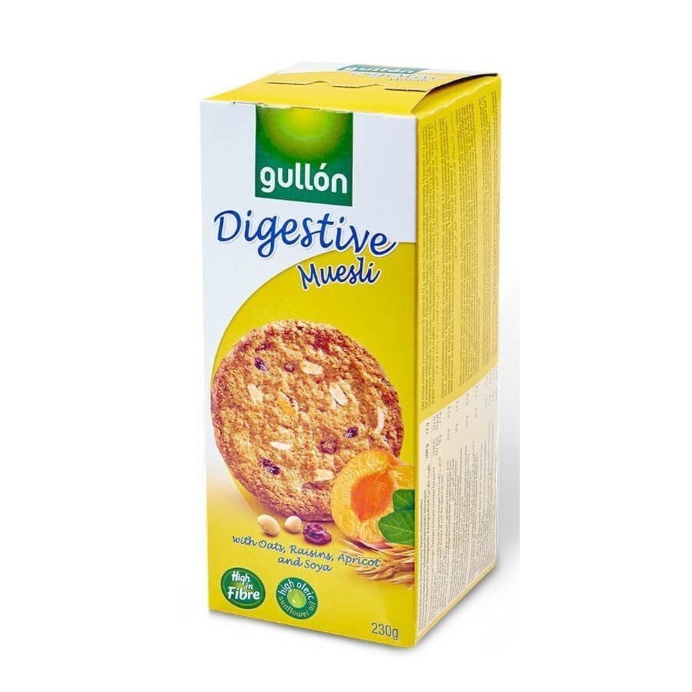[สินค้าส่งด่วน] กูยองไดเจสทีฟมูสลี่บิสกิต230กรัม GULLON DIGESTIVE MUESLI BISCUIT 230 G