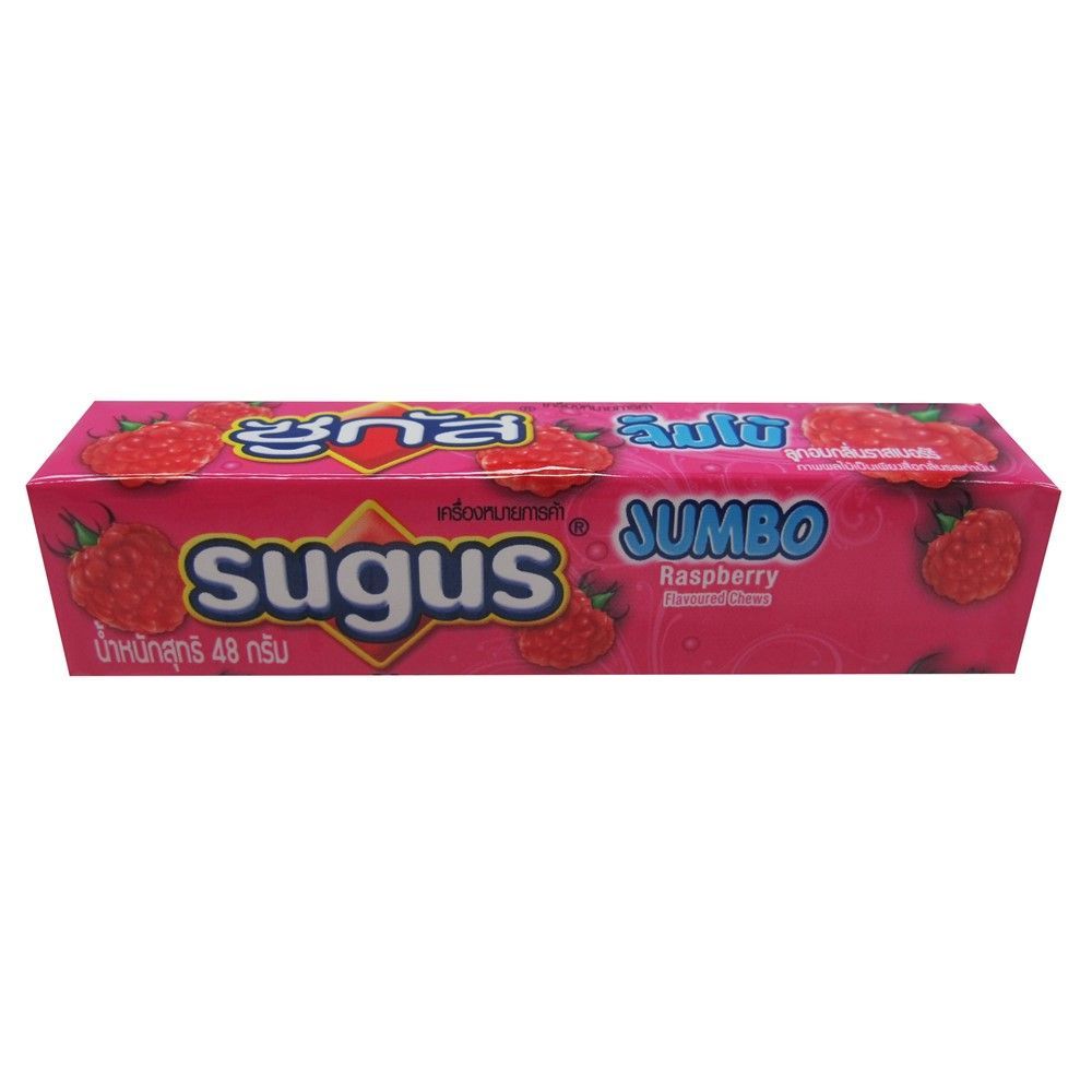 [สินค้าส่งด่วน] ซูกัสจัมโบ้ แท่ง ราสเบอรี่ 48ก. SUGUS JUMBO RASPBERRY STICK 48G