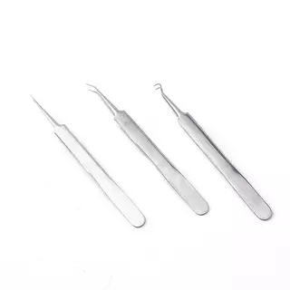 [MZ] แหนบเข็ม Blahead Pimples Removal Pointed Bend Head Face Care Tools