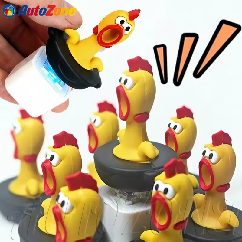 [จัดส่งรวดเร็ว] 1/2 ชิ้นผู้ใหญ่คีย์บอร์ดคลิกเกอร์บ้ากรีดร้องไก่ของเล่นอยู่ไม่สุขพวงกุญแจสนุกพร้อมเสียงคลายเครียดแบบพกพา/การออกแบบน่า