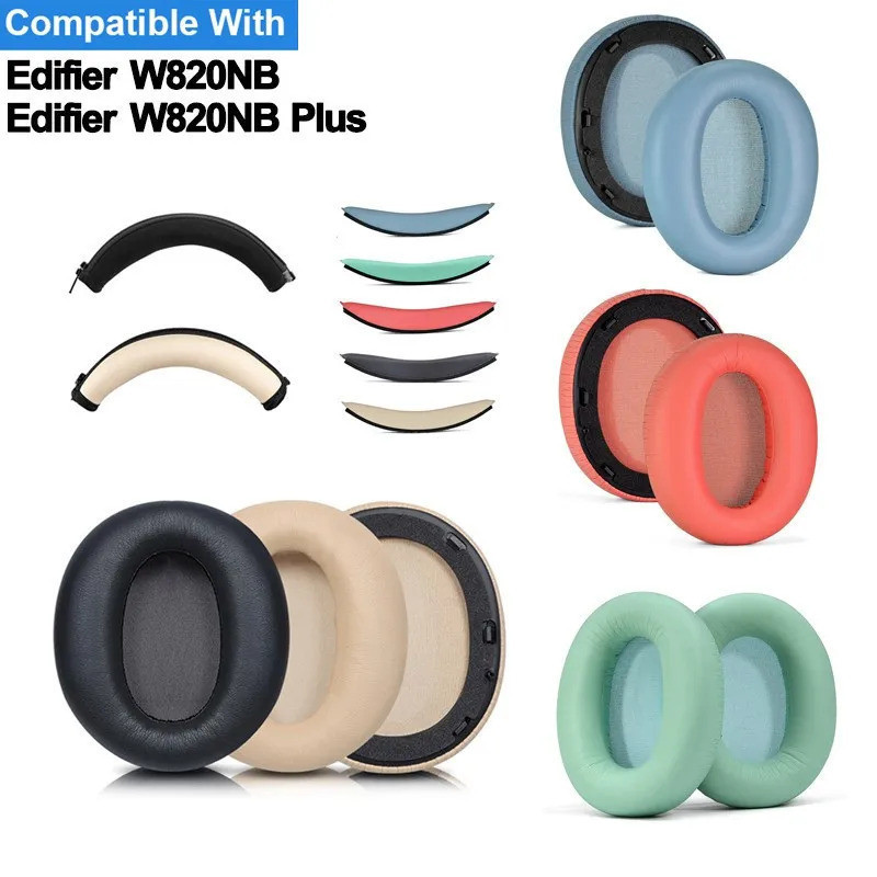 เหมาะสําหรับ Edifier W820NB/W820NB Plus Ear Pads 1 คู่, หูฟังหูฟัง, แผ่นรองหูฟังโค้ง, โฟม, หูฟัง Clip-On